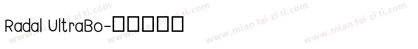 Radal UltraBo字体转换